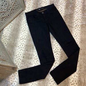 Rock & Republic slim straight jeans size 27 dark wash denim skeleton goth grunge